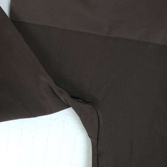 SPANX Seamless Leggings Ankle Side Zip High Rise Dark Brown size M - Picture 8 of 13